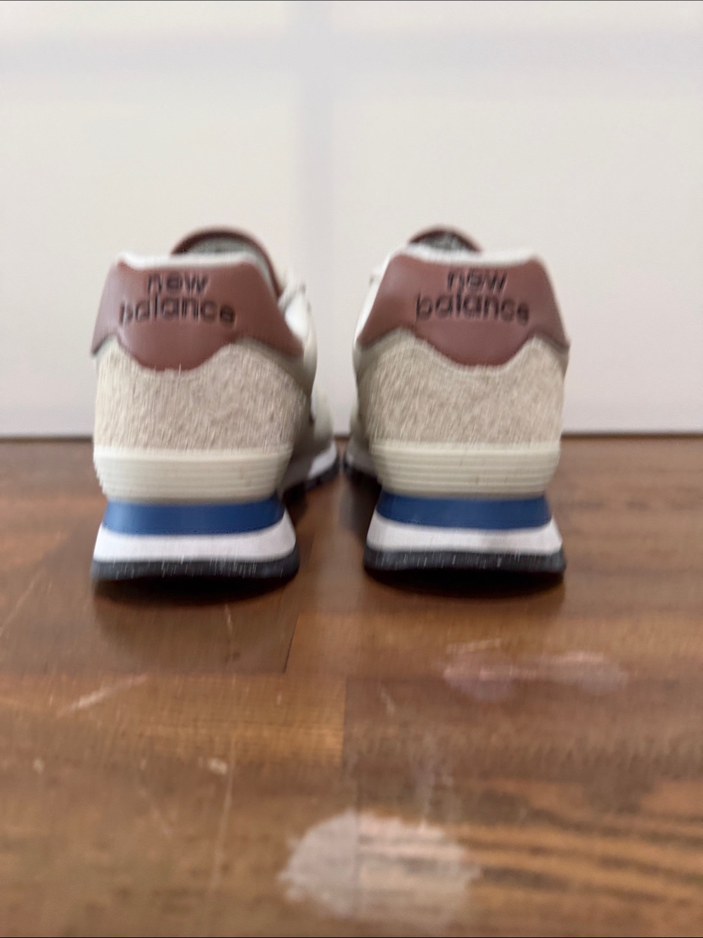 New Balance 574D Rugged Classic Beige Suede Men's Sneaker - Picture 4 of 5